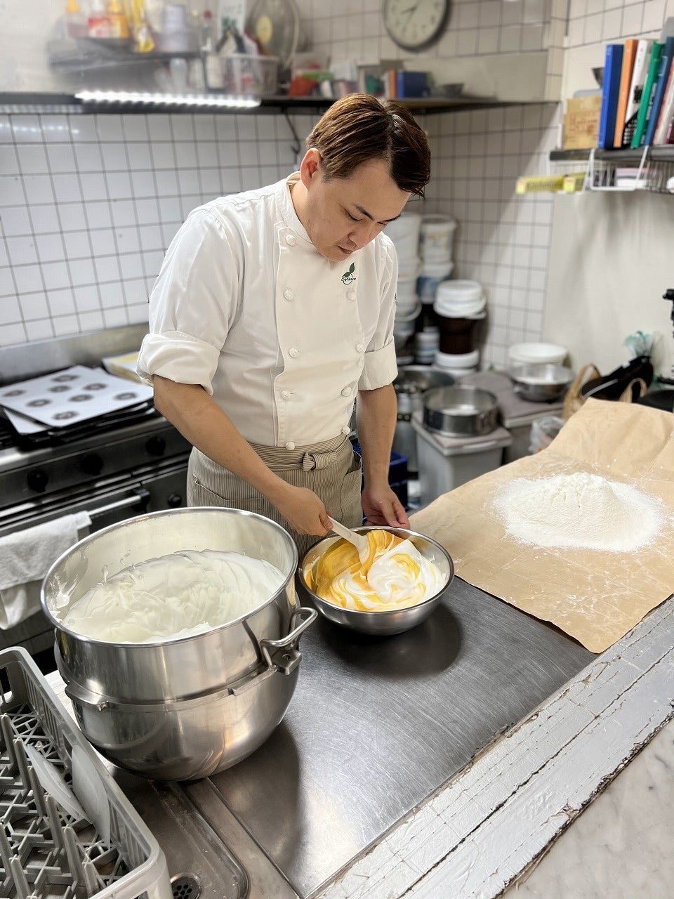 クリームを塗る行程