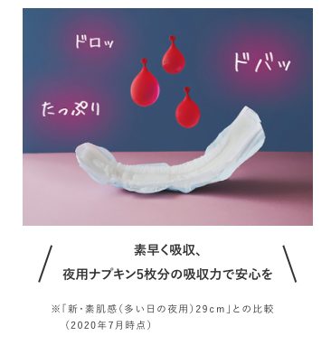 過多月経特有の悩みに寄り添う「エリス 朝まで超安心 クリニクス」の商品情報