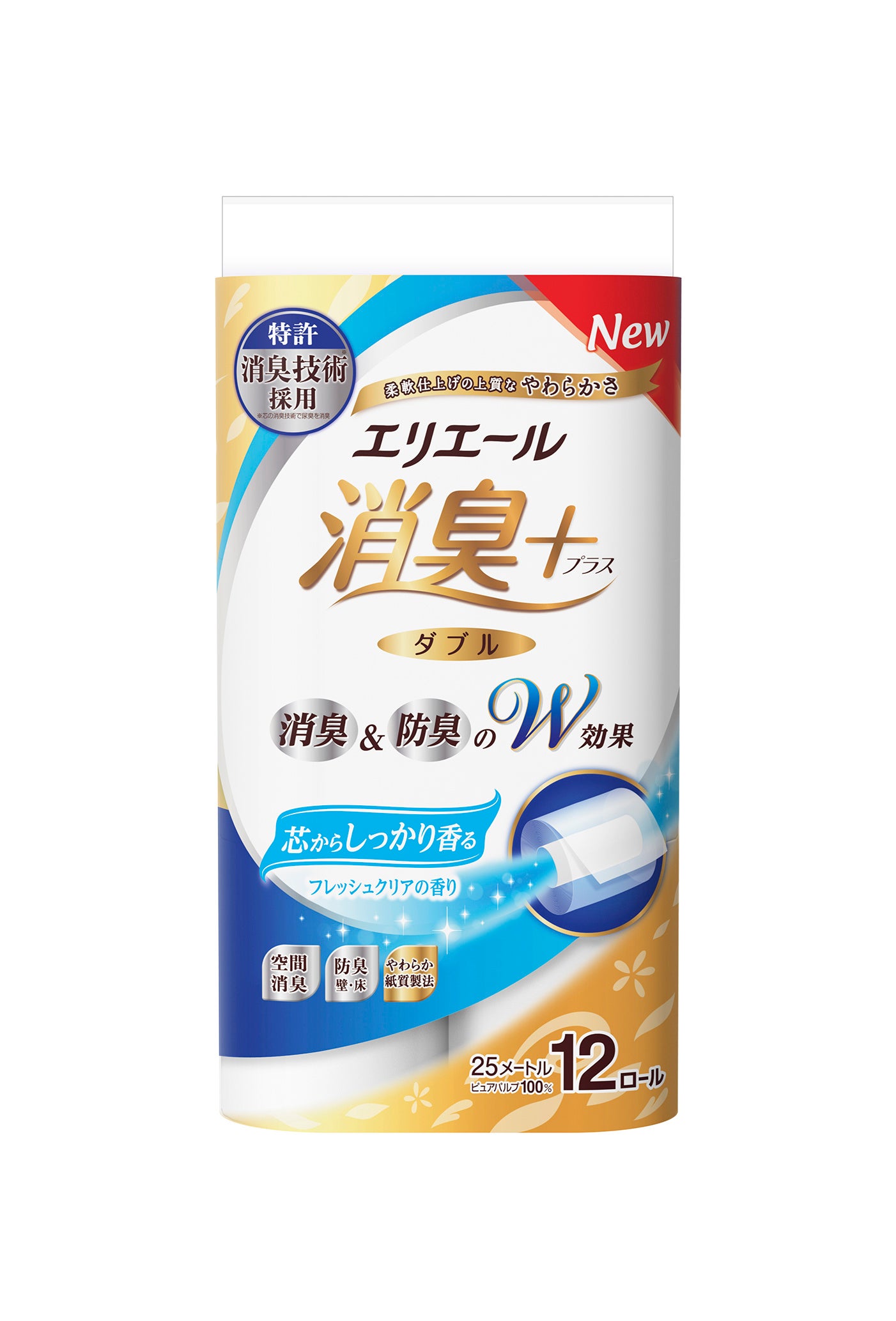 消臭＋芯からしっかり香るフレッシュクリアの香り12R