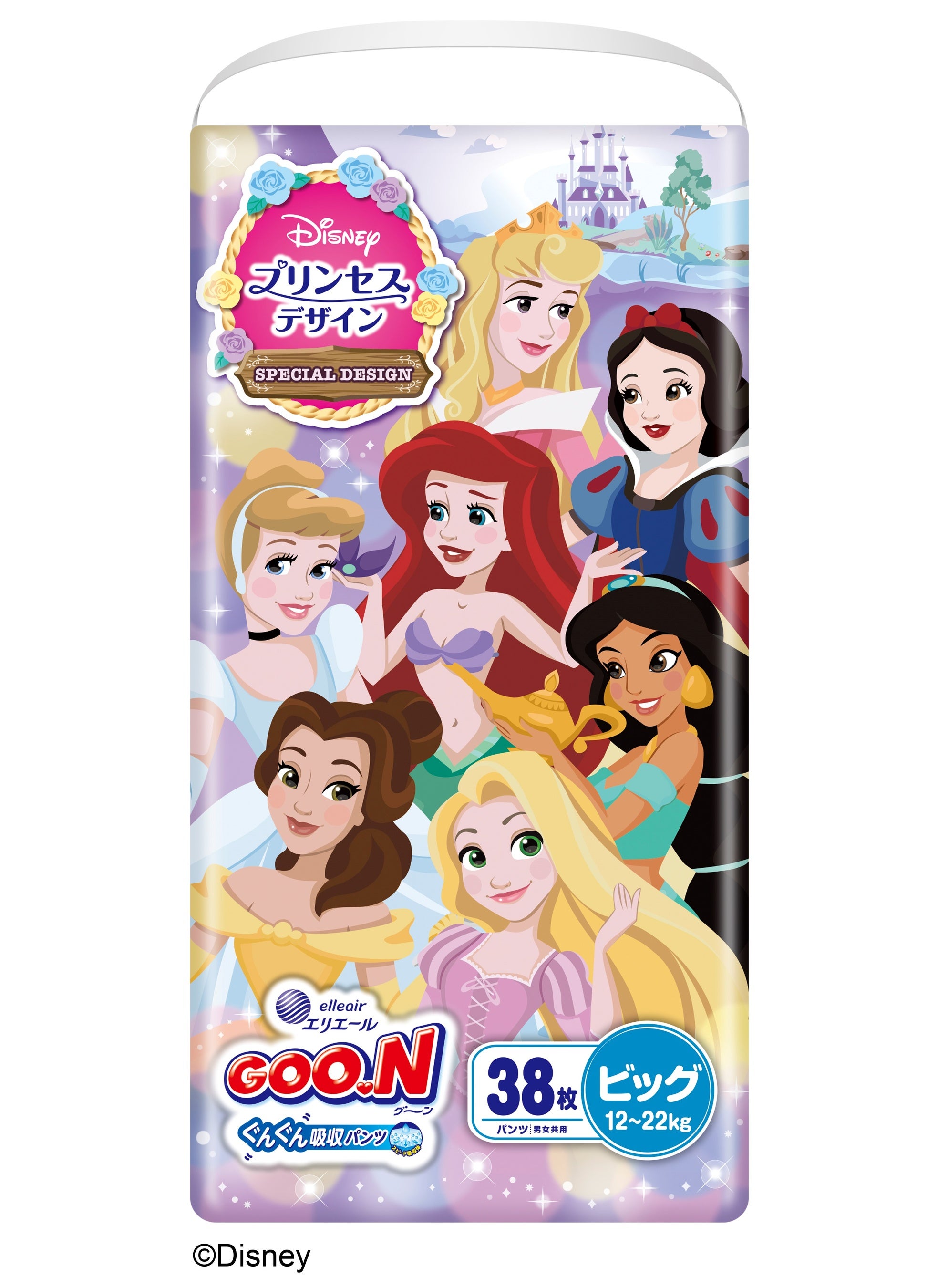 グーン ぐんぐん吸収パンツ ディズニープリンセスデザイン BIGサイズ