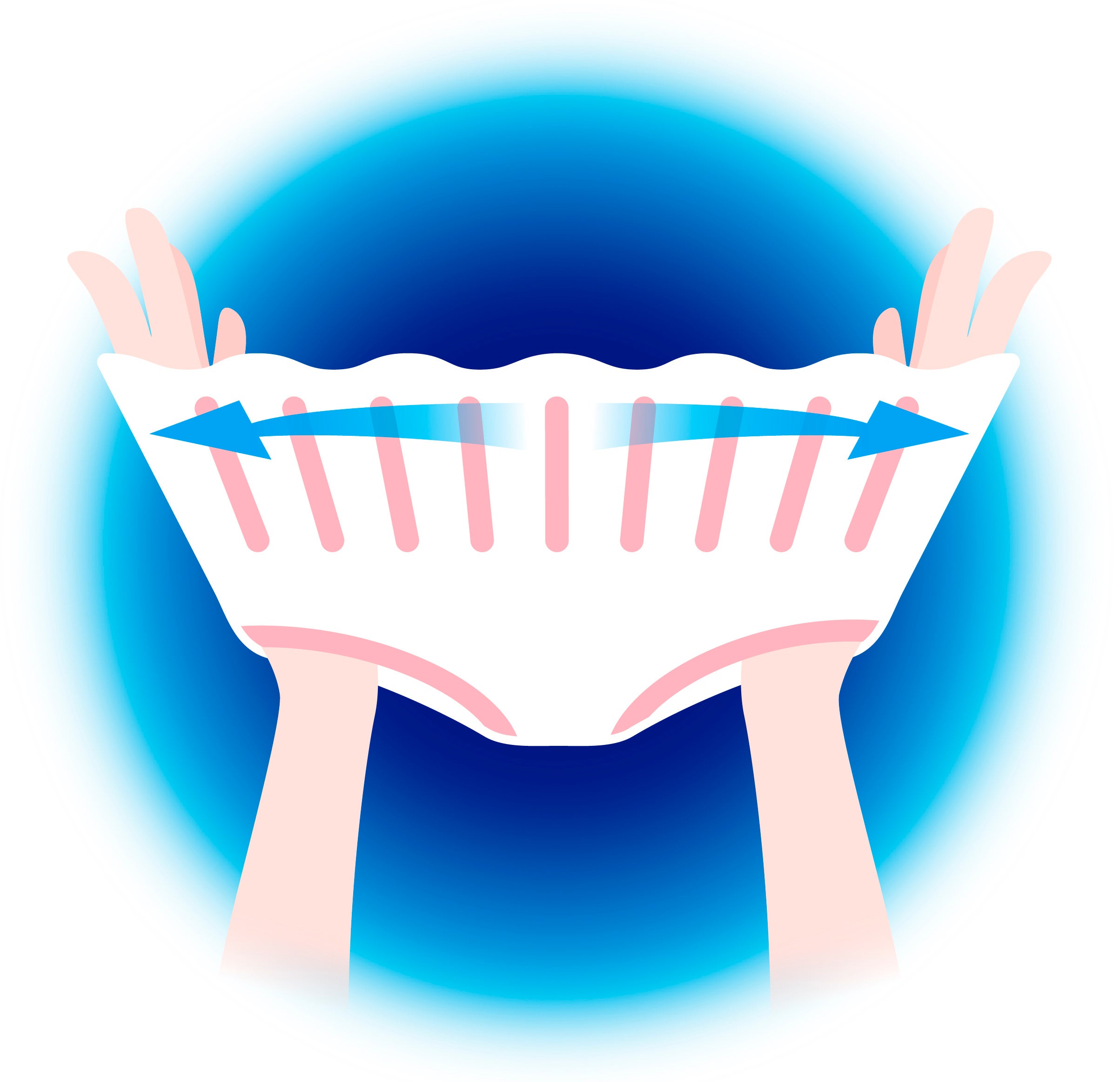 「クッションプリーツ」イメージ