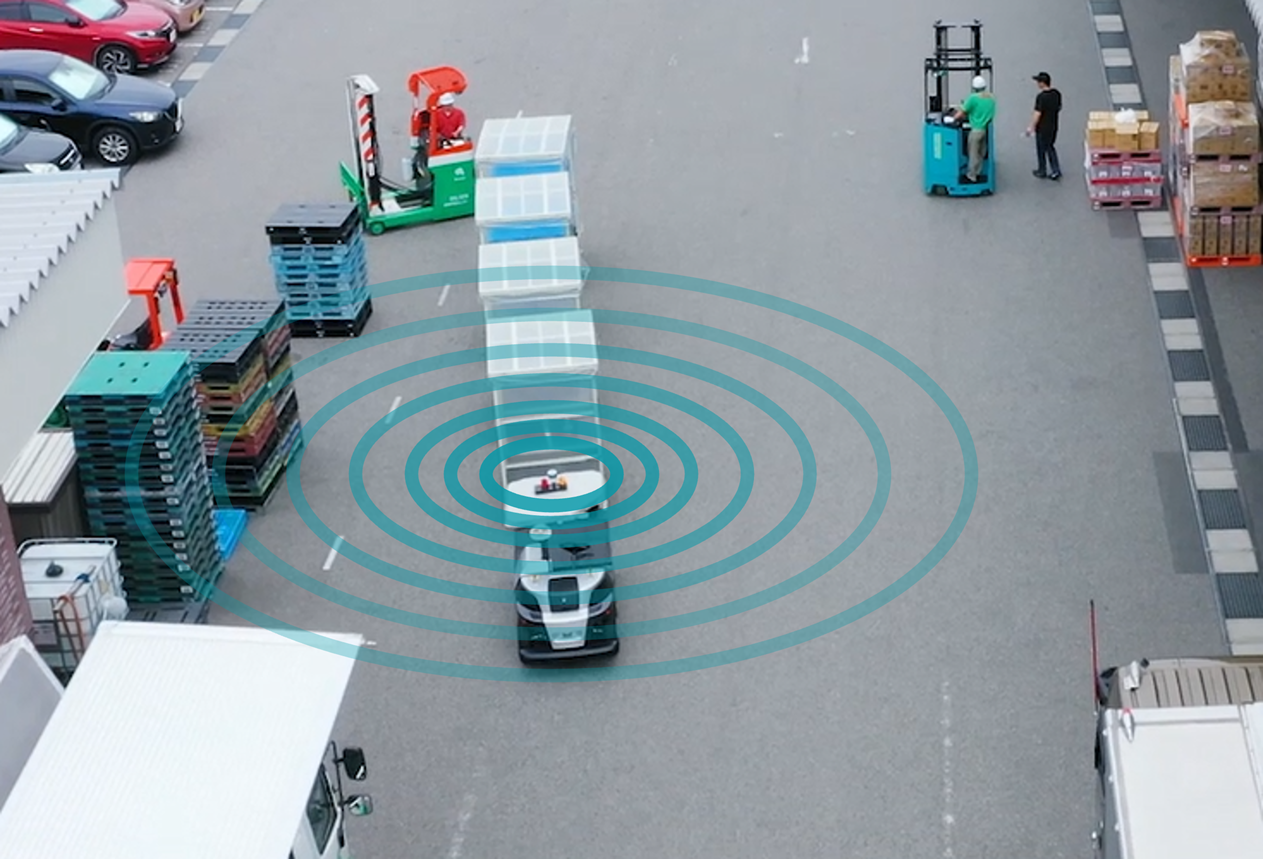 レーザーによる自動運転で工事が不要