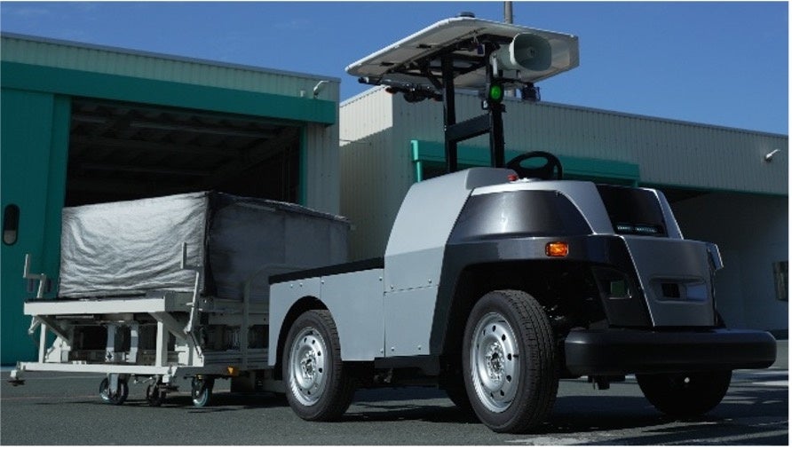 自動運転EVを活用した屋外対応の自動搬送ソリューション「eve auto」