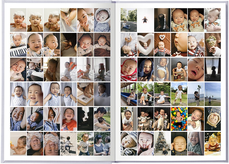 フォトブックサービス「Year Album(イヤーアルバム)」に最大1,656枚の フォトブックサービス「Year Album(イヤーアルバム)」に最大1,656枚の