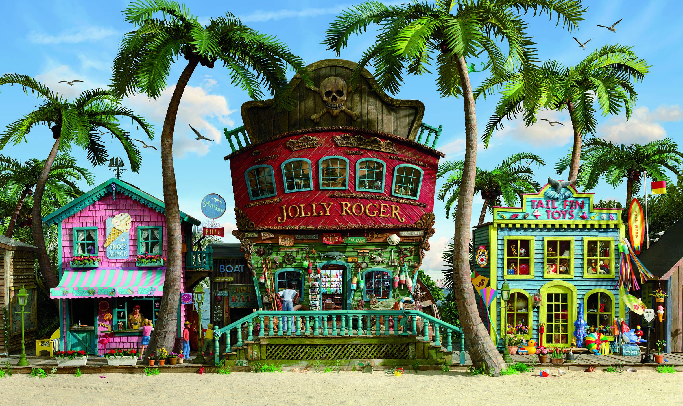 『チャレンジ ミッケ! 7 パイレーツ』より ©Walter Wic