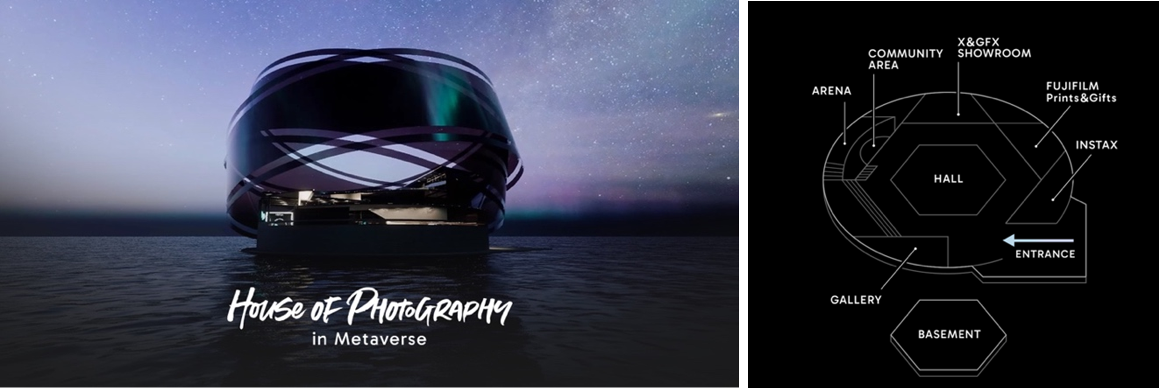 House House of Photography 外観　　　　　　　　　　　　　　　　　　フロアマップ