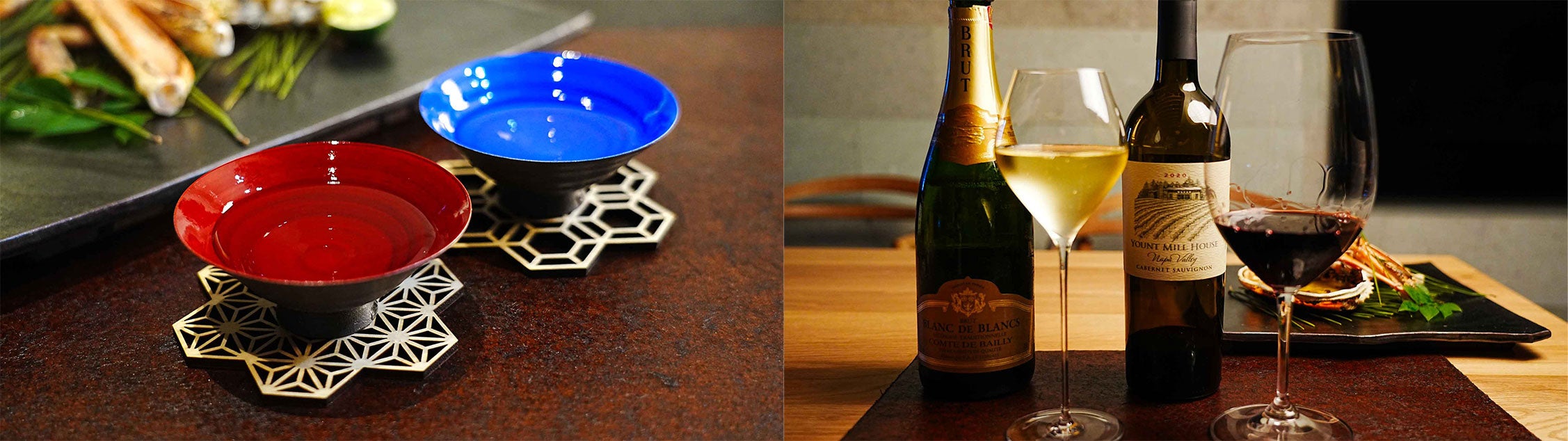 食前酒・ワイン・シャンパンのご注文も可能