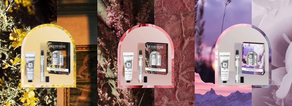 左から「アクアマジェスタエ プティギフト」「アクアパラディシ プティギフト」「アクアサクラエ プティギフト」各 2,860円(税込)