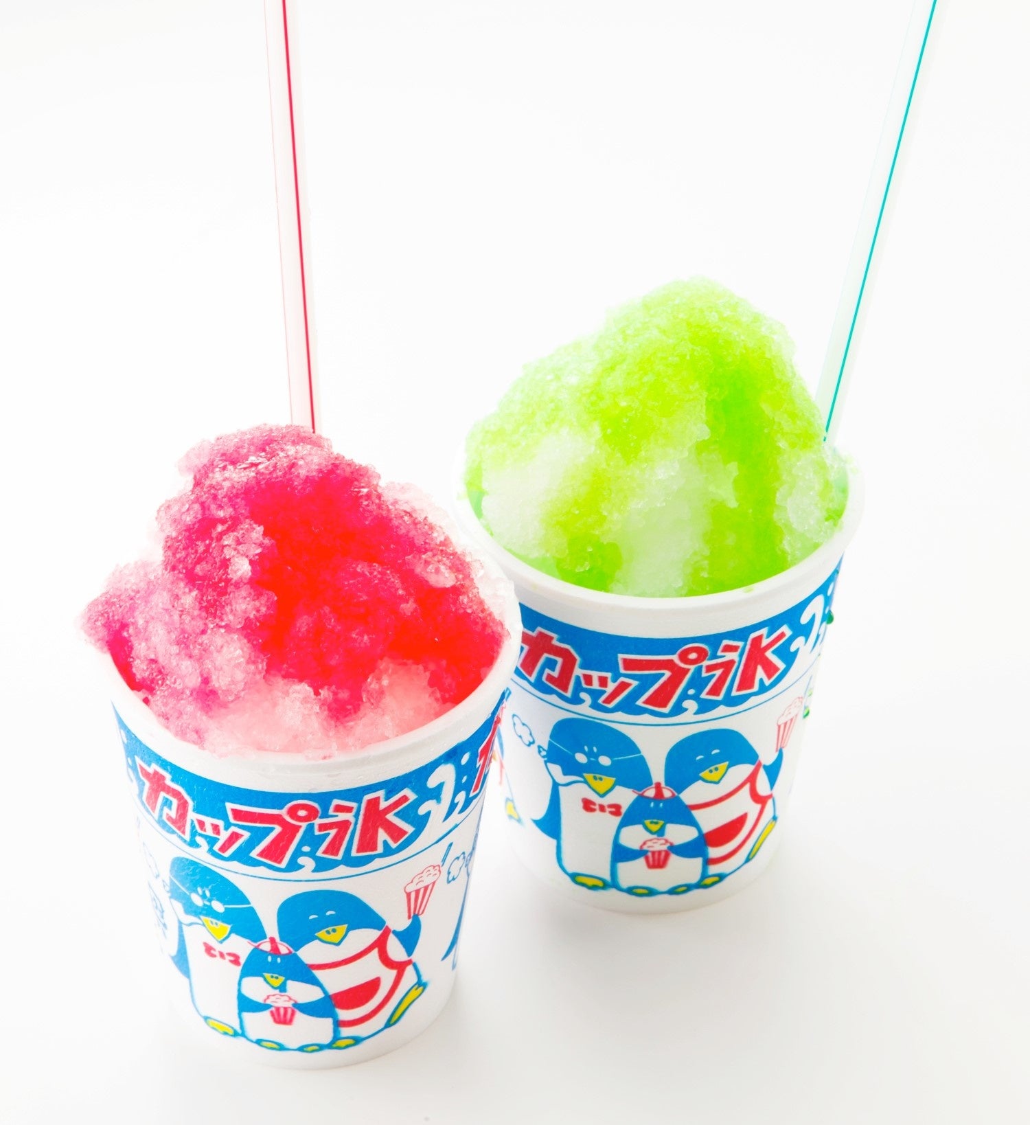 どこか懐かしい！【かき氷（イチゴ・メロン味）】199円（税込219円）