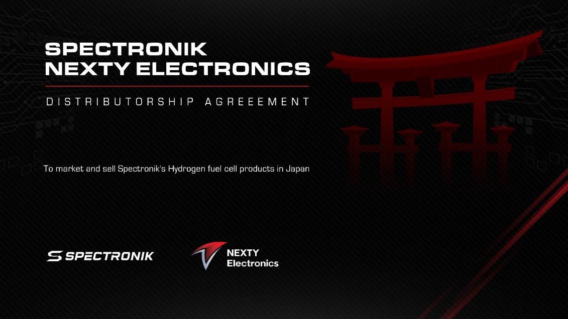 Spectronik 販売代理店契約締結 発表資料