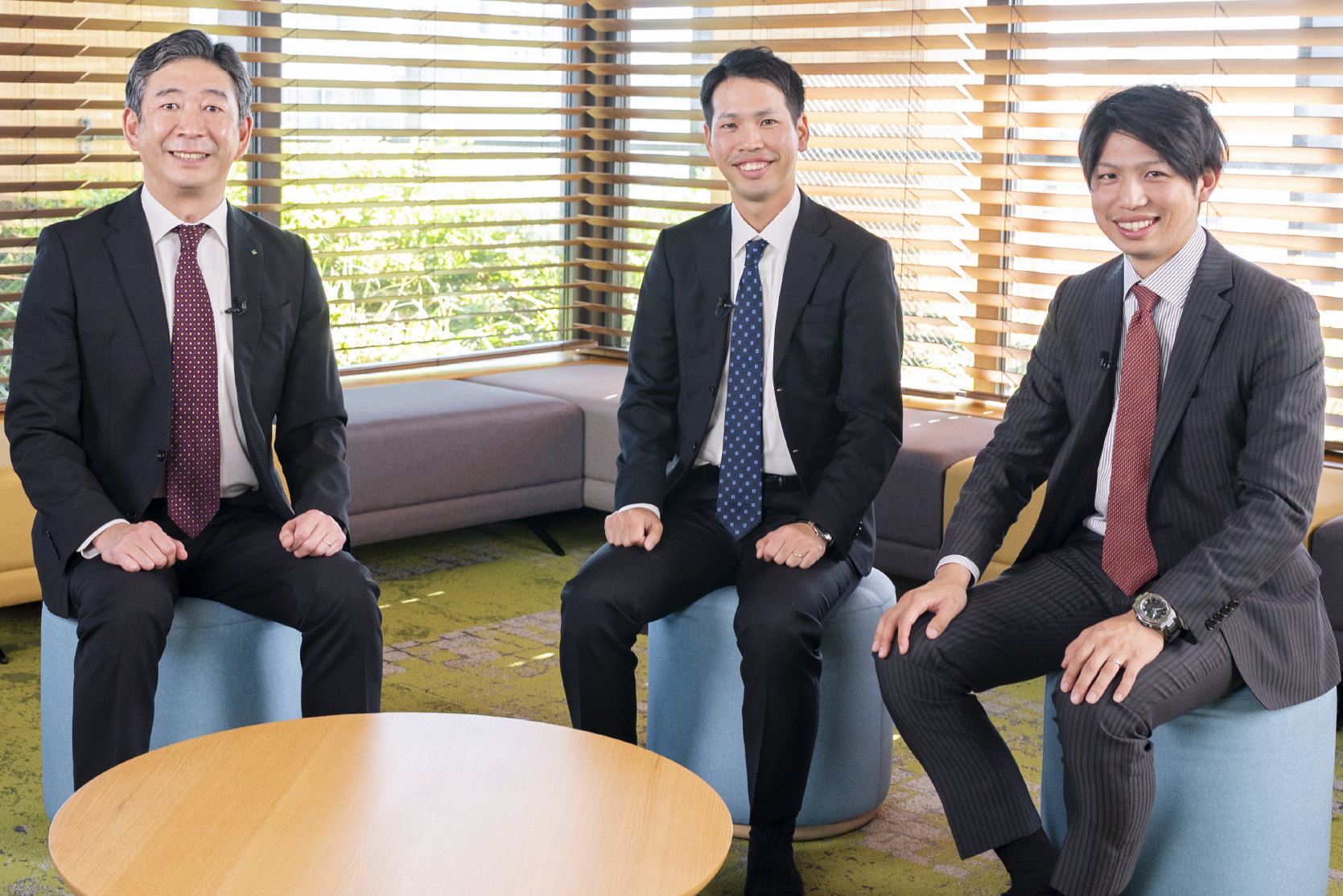 株式会社大林組 吉井氏(左)、共同エンジニアリング株式会社 髙濵氏(中央)、同 竹中氏(右)による対談「変わりゆく建設業界の未来予想図」