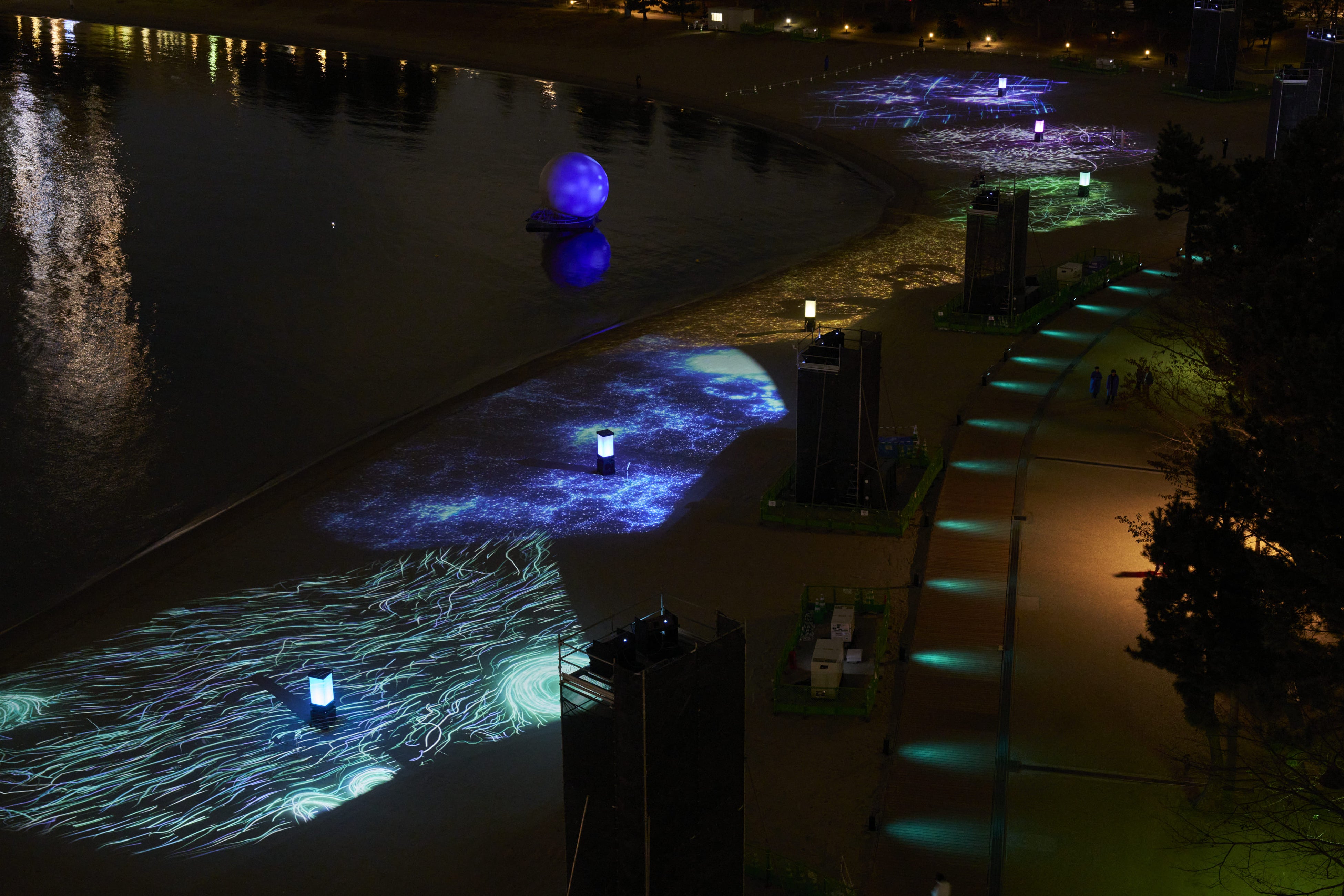 6つのプロジェクションエリア全体イメージ