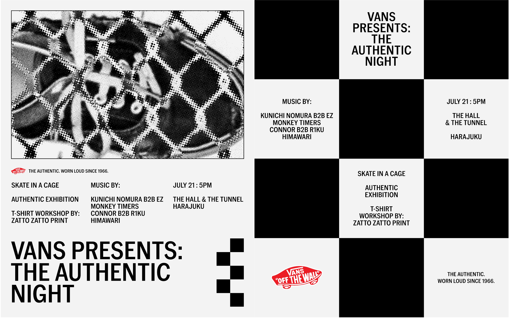 Vans Presents: The Authentic Night 原宿の地下スケートと音楽が交差