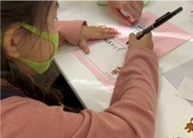 サプライズメッセージカード作り