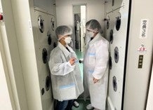 エアーシャワー体験