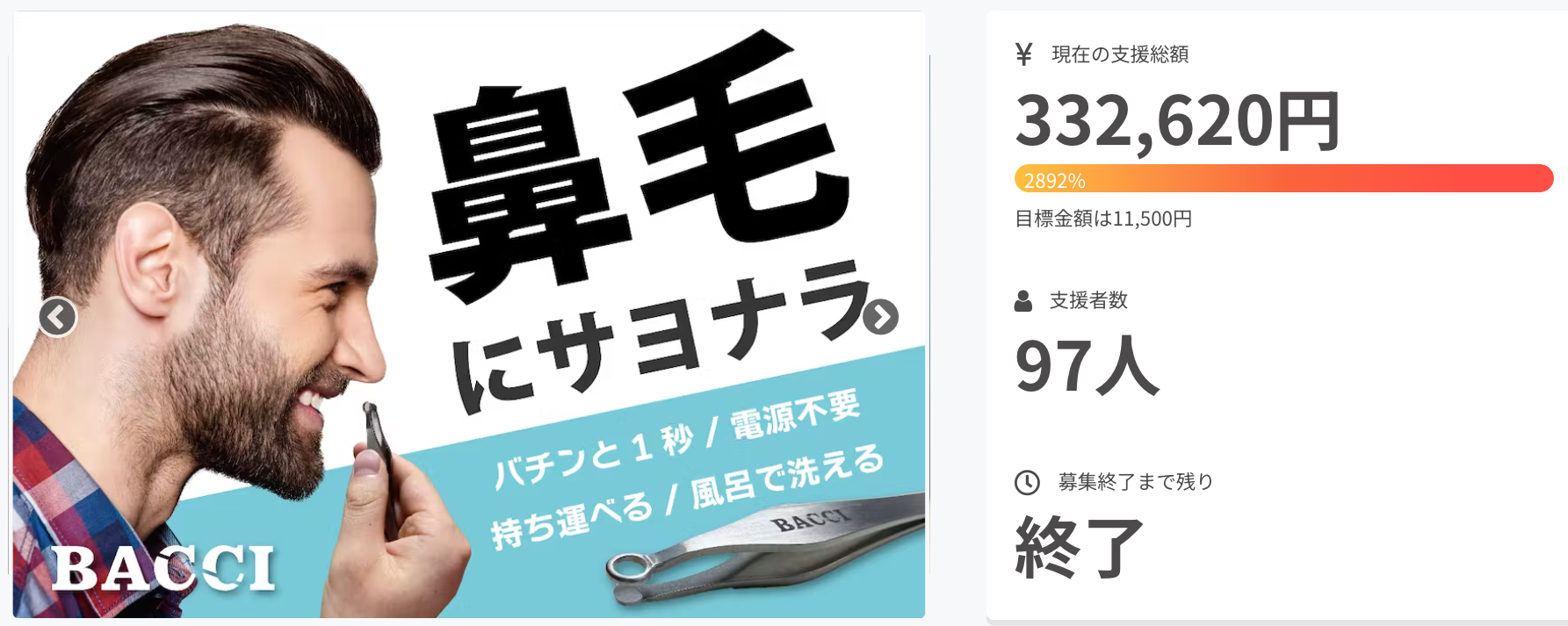 前モデル１回目の販売