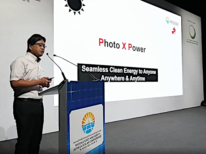 PXPによる国際会議発表の様子(DEWA提供)