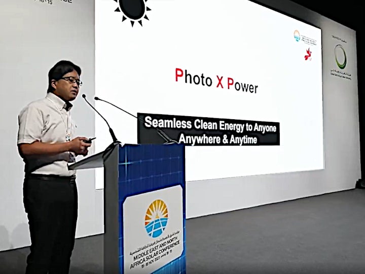 PXPによる国際会議発表の様子(DEWA提供)