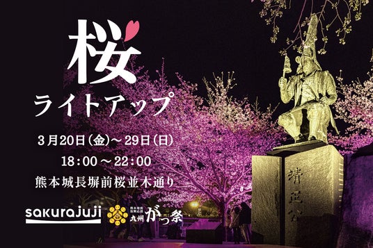 桜十字グループ特別協賛 「熊本城・桜ライトアップ」春の夜空を満たすウェルビーイングな10日間 桜十字グループ特別協賛 「熊本城・桜ライトアップ」春の夜空を満たすウェルビーイングな10日間
