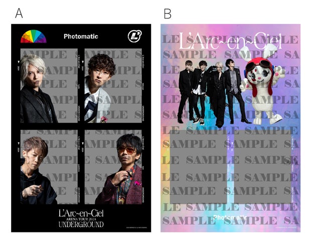 L'Arc-en-Ciel」のオリジナルフレームでセルフフォトを撮影できる L'Arc-en-Ciel」のオリジナルフレームでセルフフォトを撮影できる