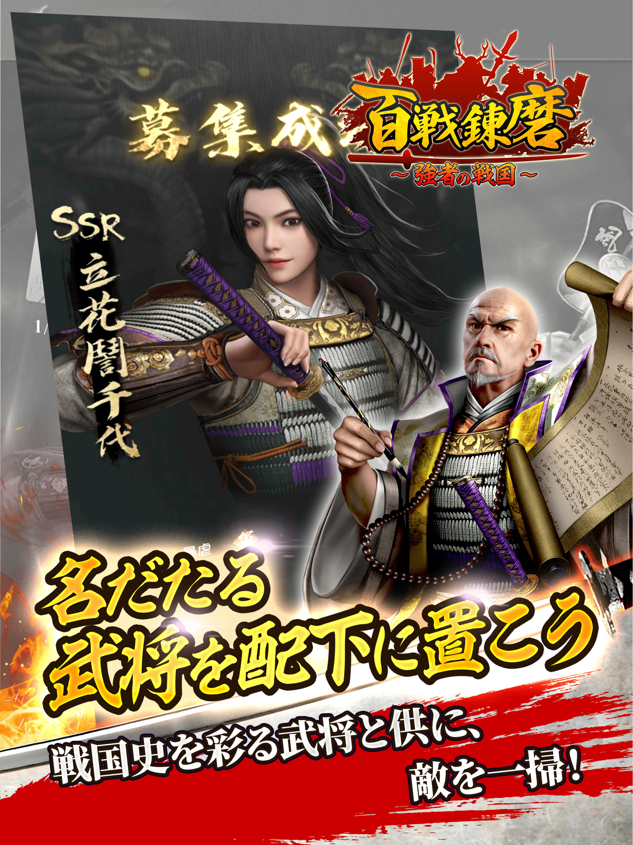 戦国乱世を舞台とした戦国シミュレーションゲーム『百戦錬磨