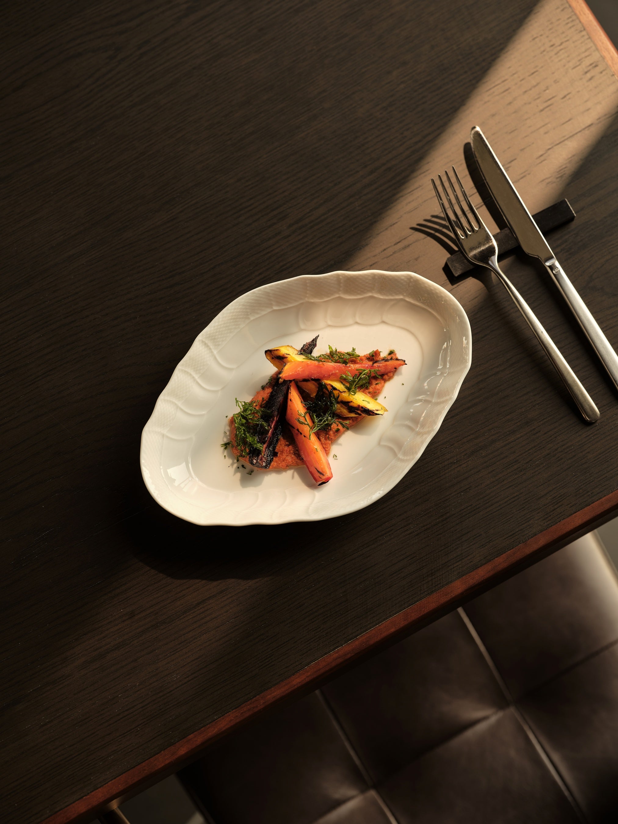 ジャヌ グリル 「人参のロースト ヘーゼルナッツとパプリカのソース」