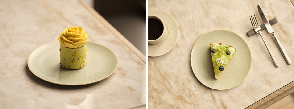 ジャヌ パティスリー 画像左から「タルニー」、「マスカットタルト」