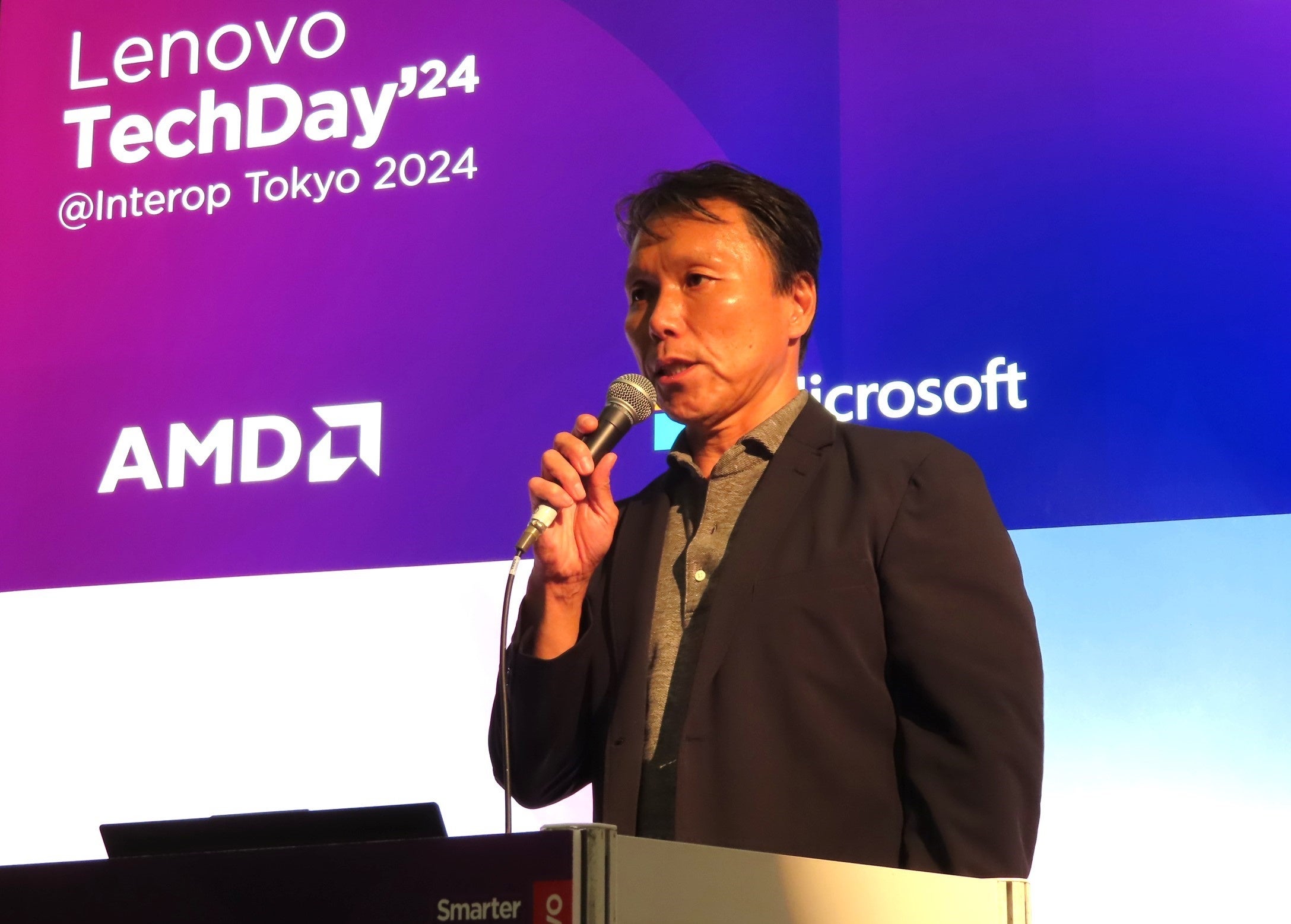 セミナーに登壇する代表取締役社長　仲田 正一