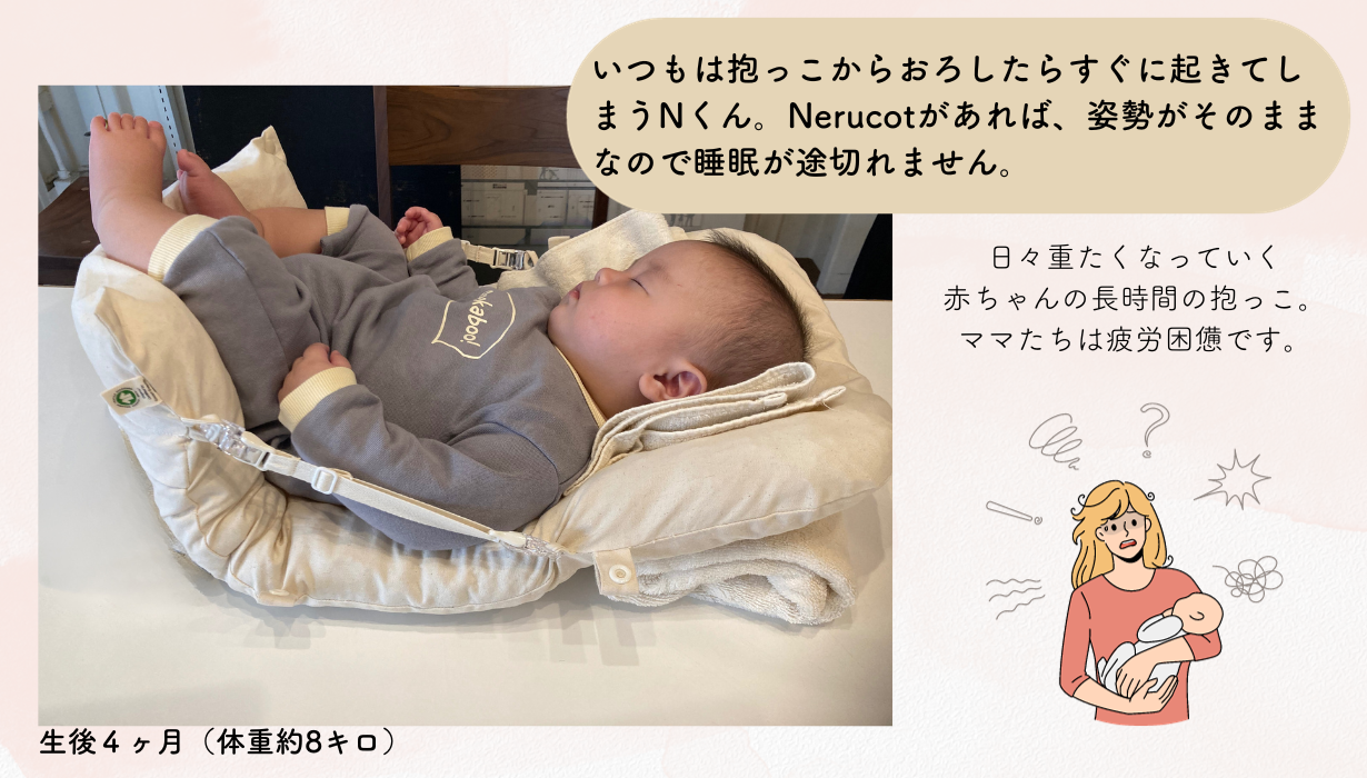 産後のママと赤ちゃんの睡眠不足を解決。新商品を応援購入サービス