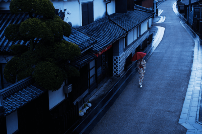 小保・榎津の町並み　©大川観光協会