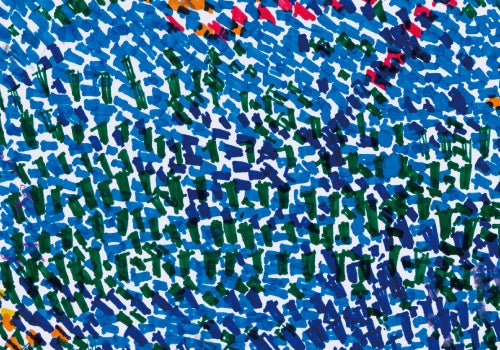 工藤　みどり「（無題）（青）」