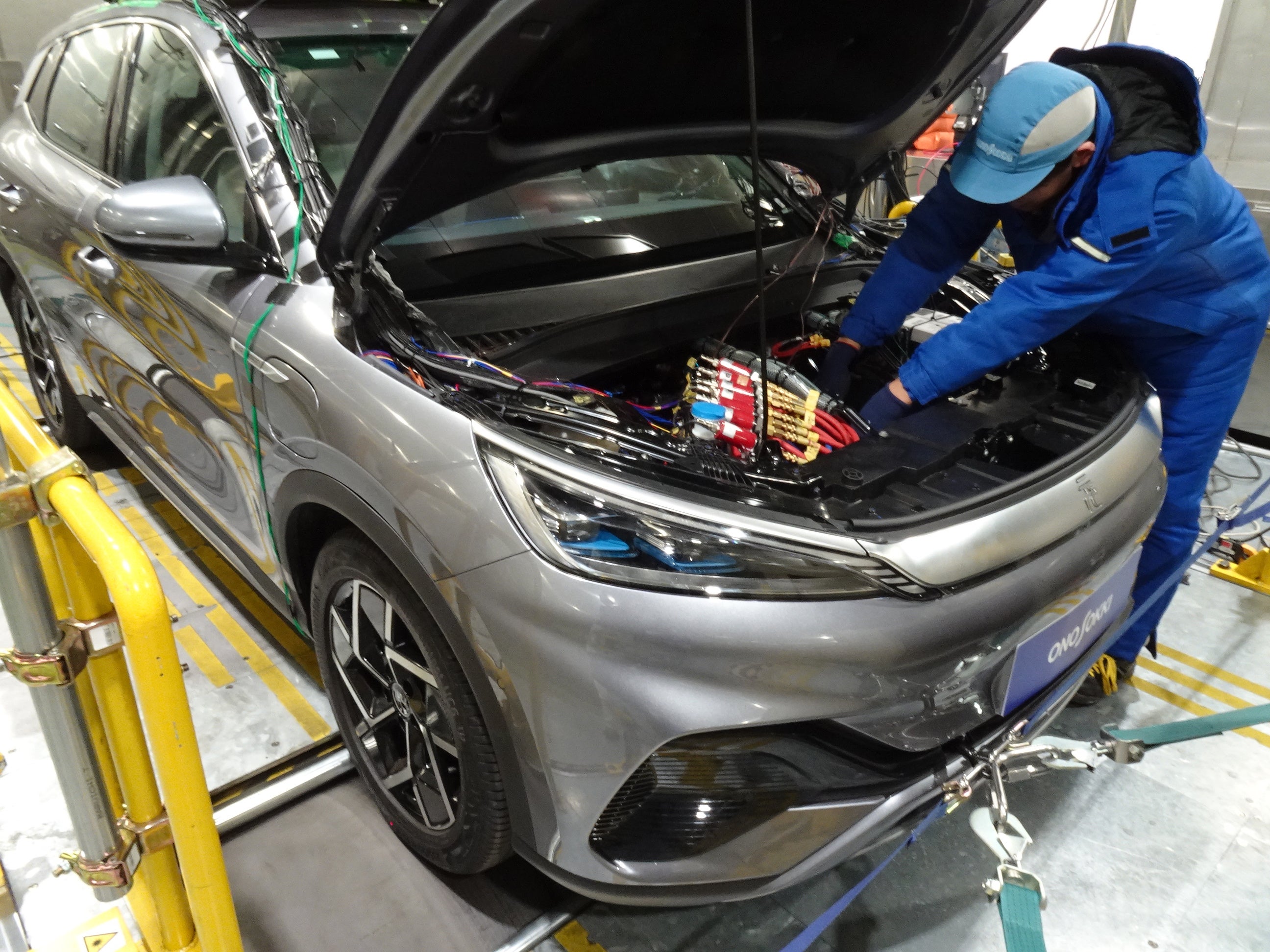 熱マネジメントを測定中の様子