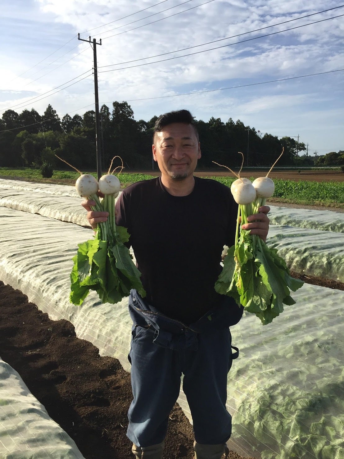 千葉県の香取市の蕪生産者　熱田正人氏