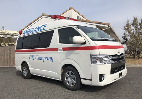 当社の開発した救急搬送車