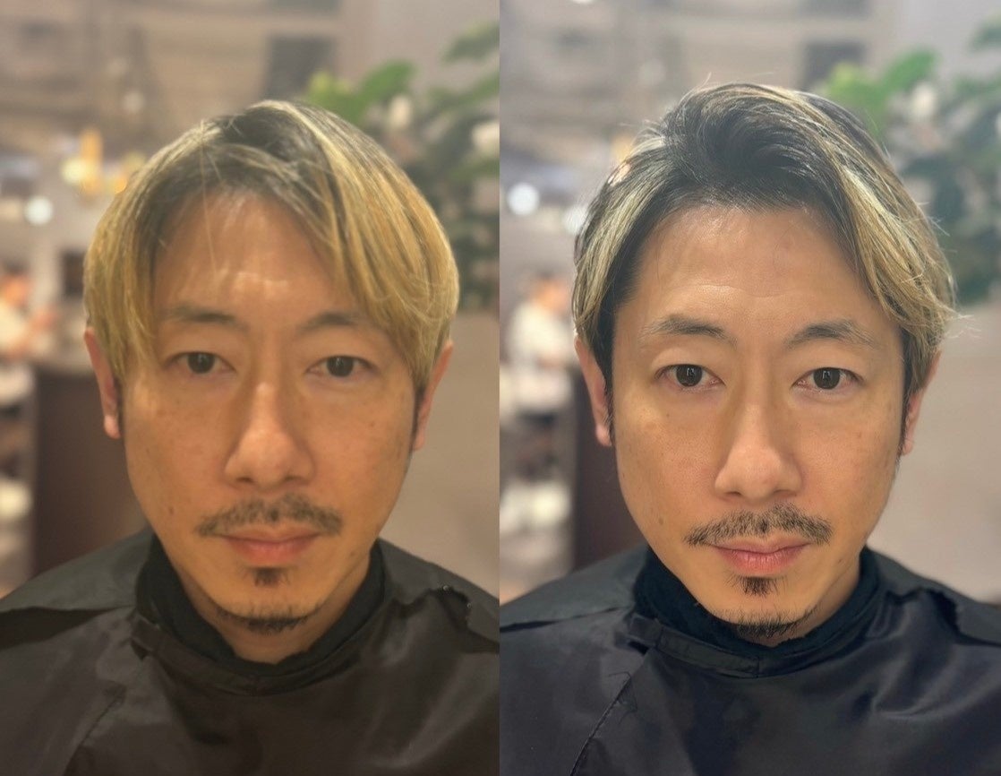 １分メニューの施術前と施術後