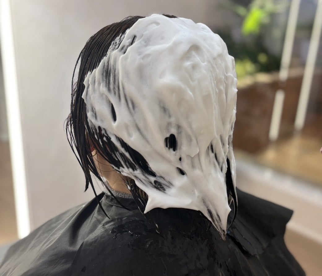 時短が可能な泡トリートメントを使用