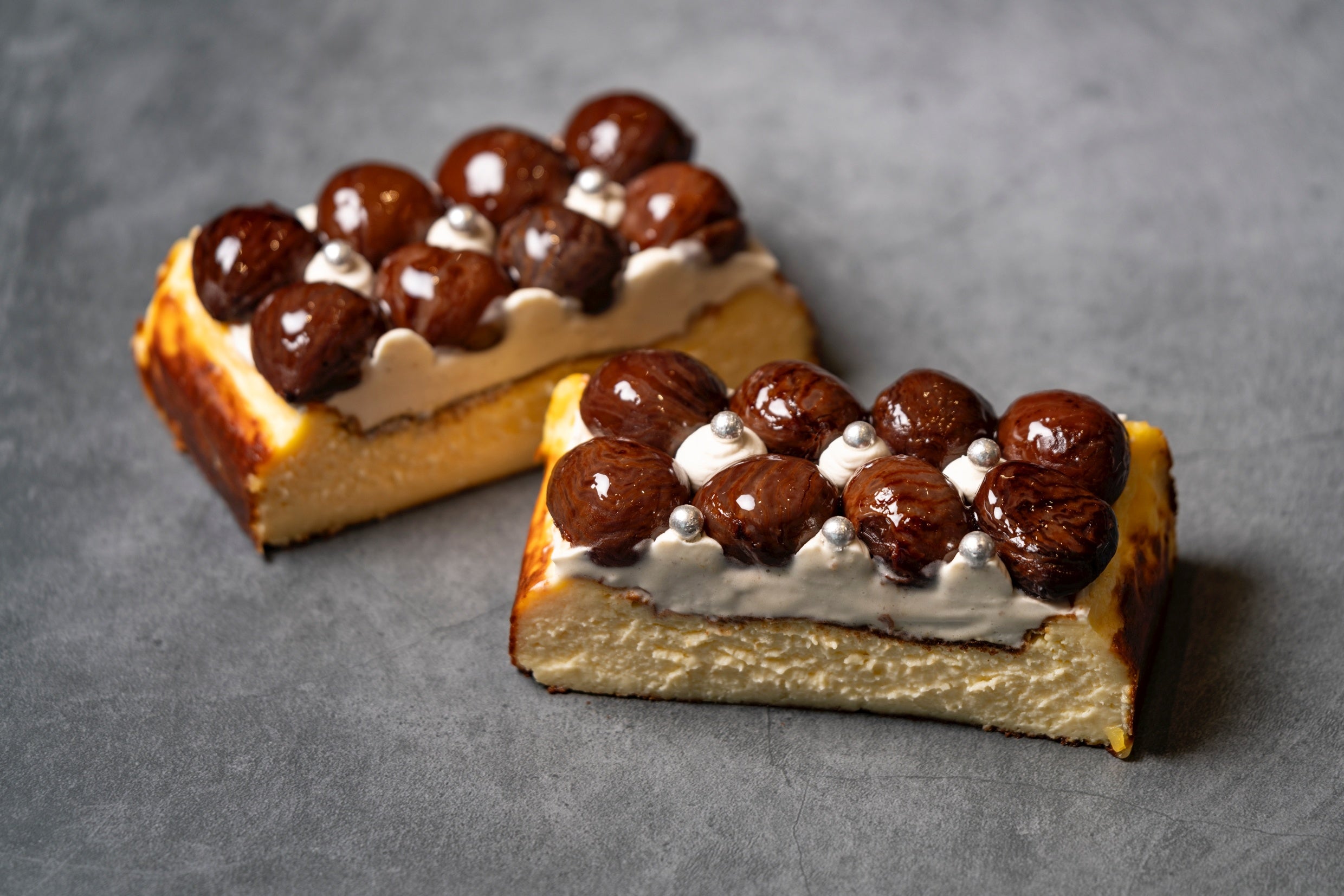 濃厚なチーズの風味と和栗の香りが広がる