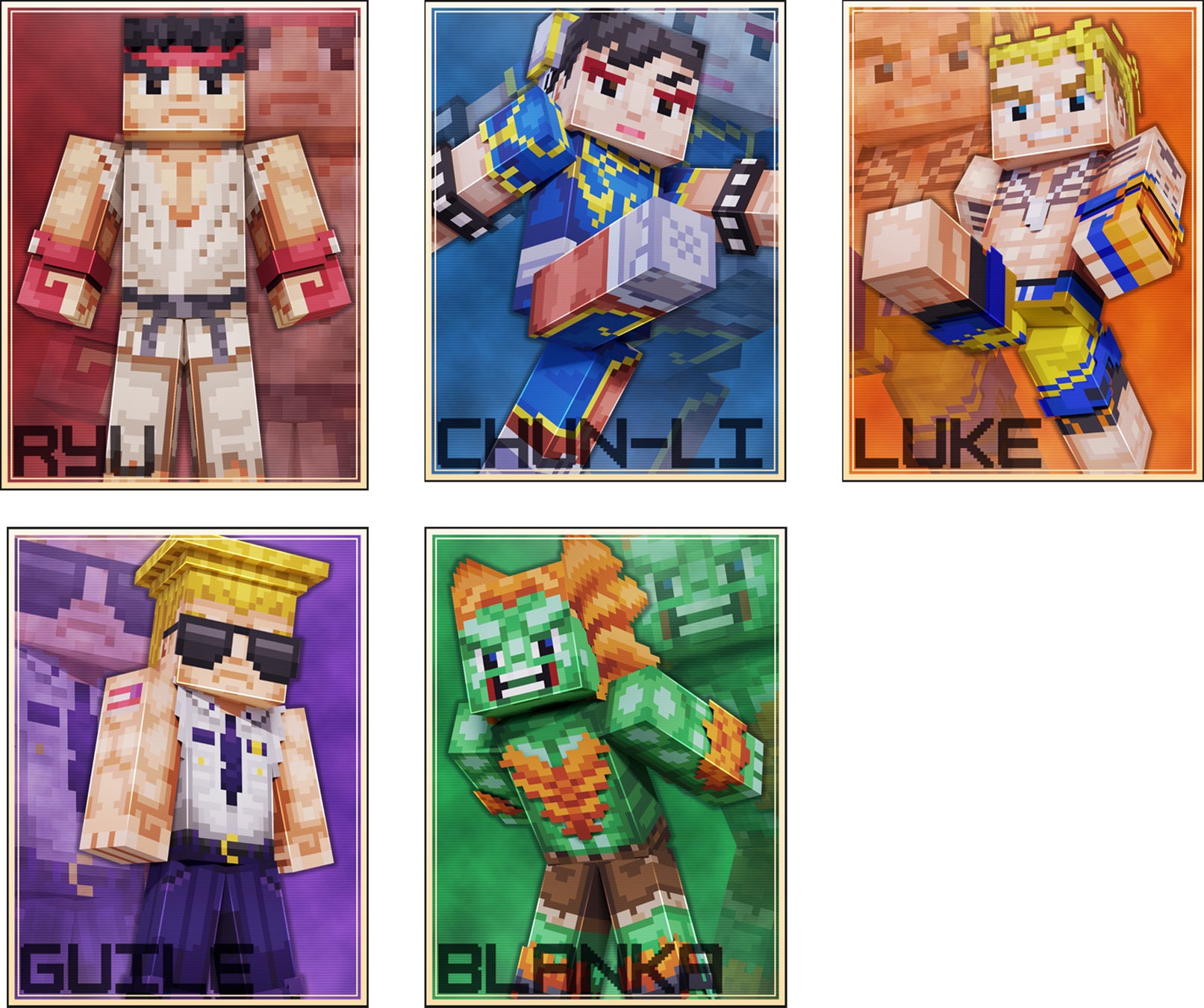 Minecraftにあの World Warrior 達が登場 株式会社カプコンのプレスリリース Minecraftにあの World Warrior 達が登場 株式会社カプコンのプレスリリース