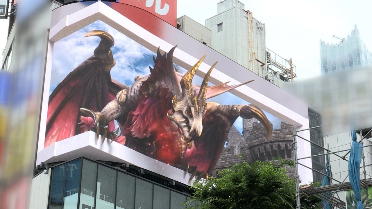 等身大「メル・ゼナ」が新宿に襲来！ 3Dで迫る気高き古龍の姿を