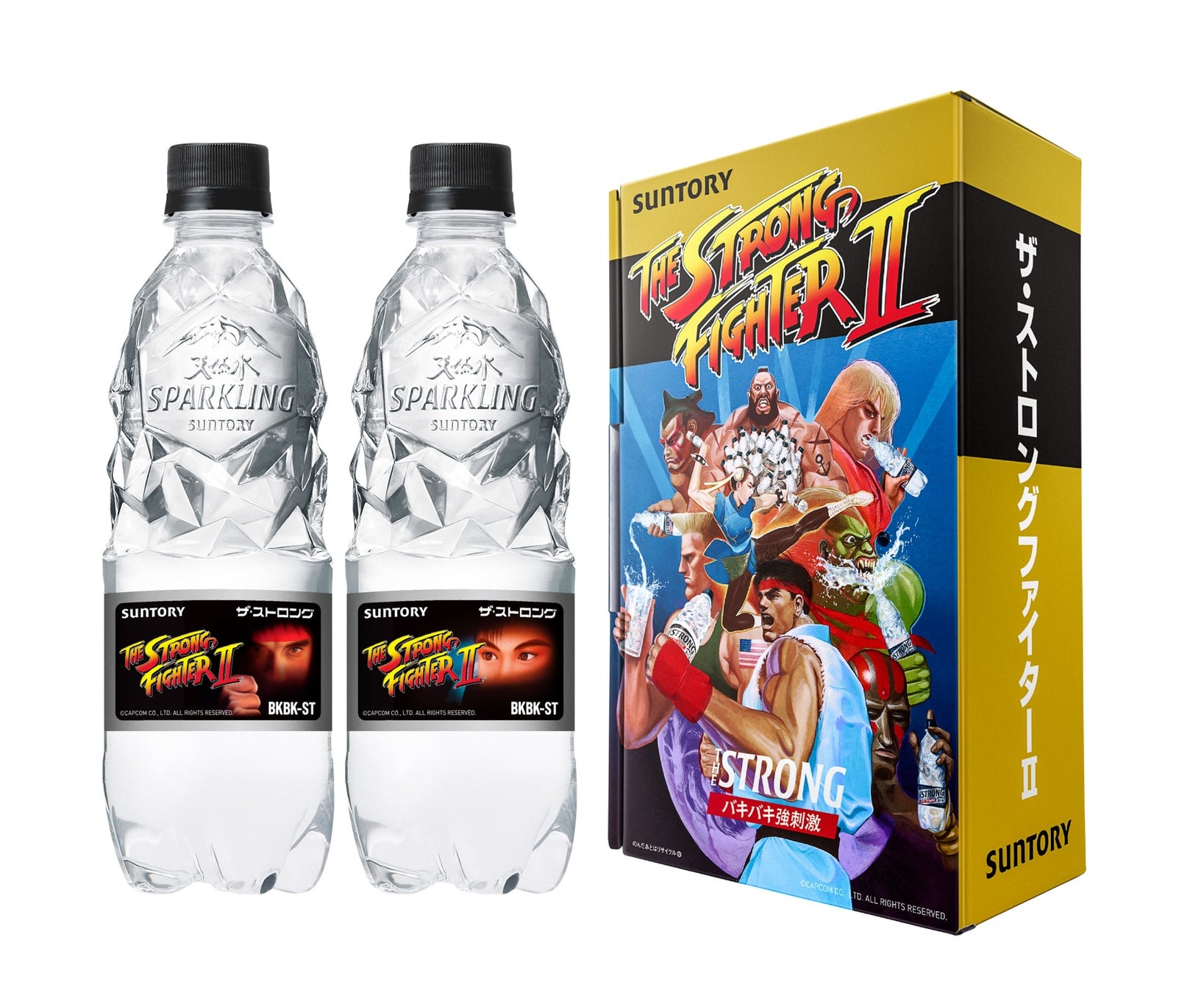 『ストリートファイターII』とサントリーの強炭酸水「THE STRONG」がコラボ_09