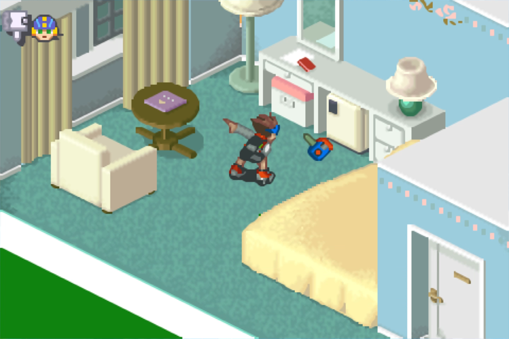 熱斗とロックマンは親友、のハズが…。時にはケンカしてしまうことも。