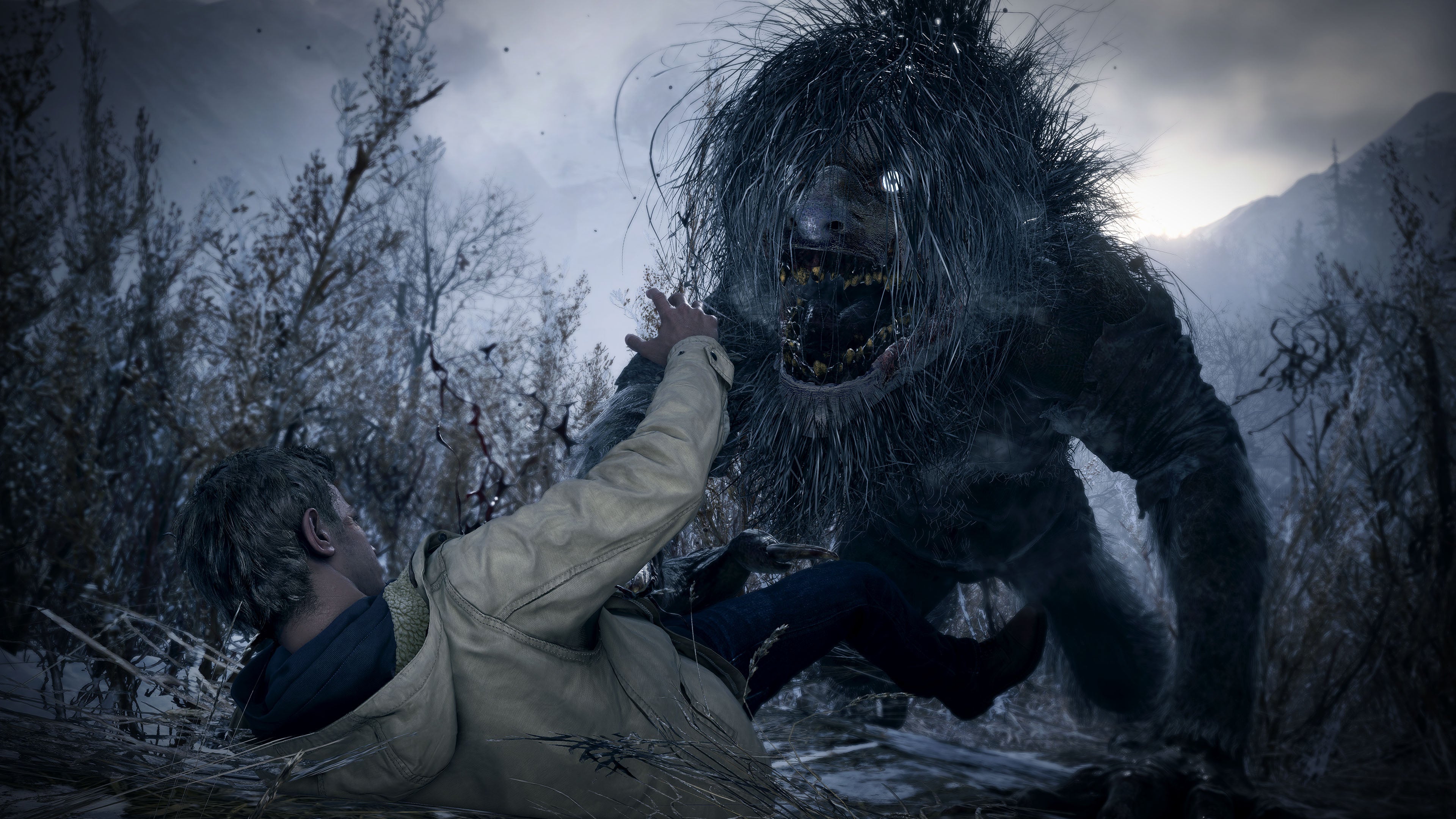 サードパーソンモードでプレイヤーは「イーサンが襲われる様子」をこれでもかというほど見せつけられる。このプレイモードならではの「恐ろしさ」をたっぷりと感じて欲しい。