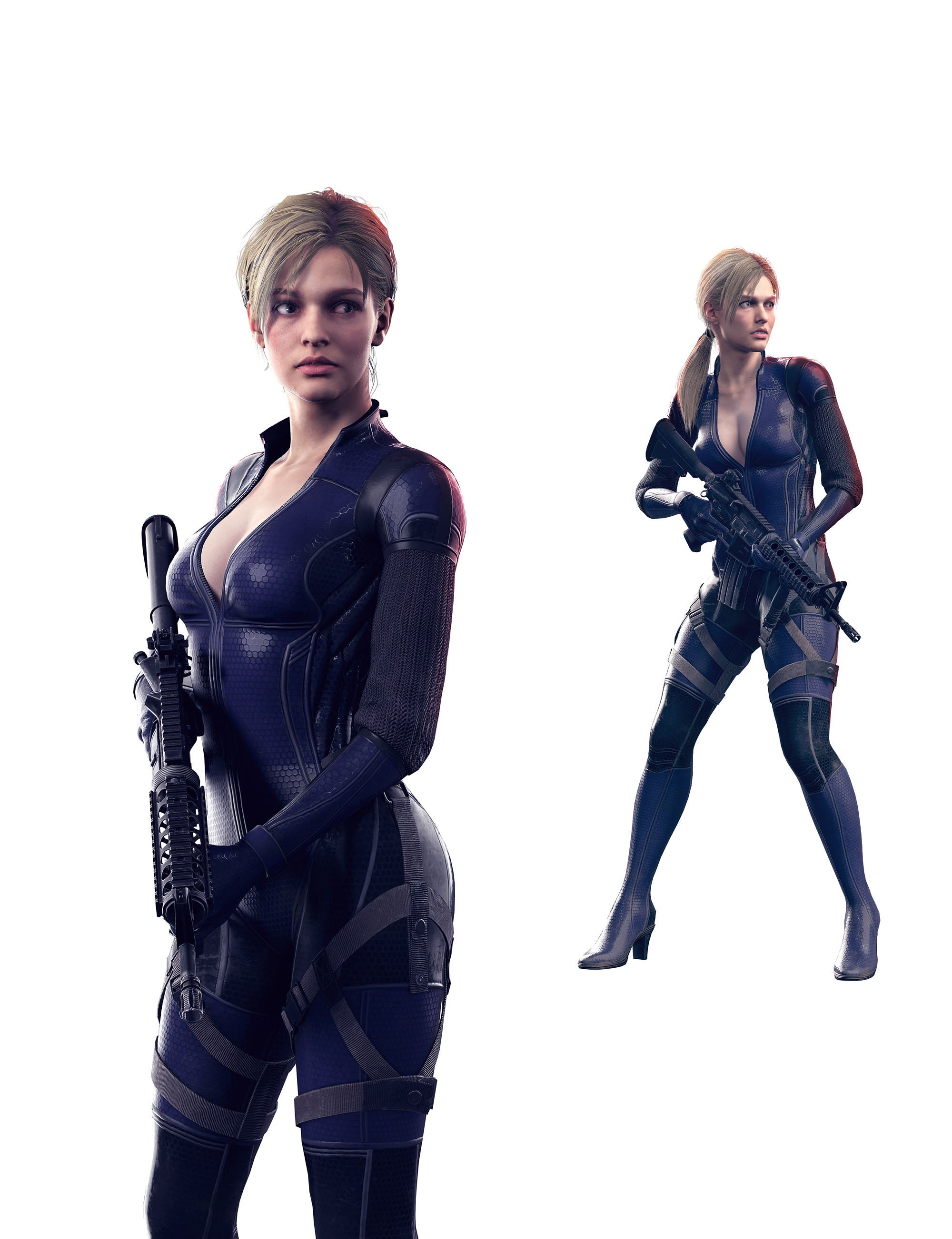 ジルのコスチュームはウェスカーに洗脳されていた時の物だ。