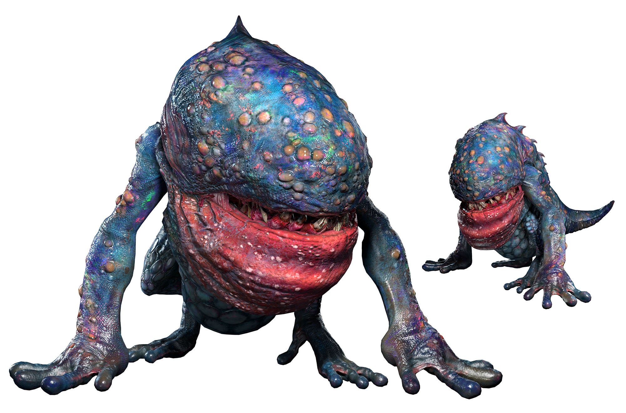 オリジナル版『バイオハザード3 ラストエスケープ』登場時のハンターγがモチーフだ