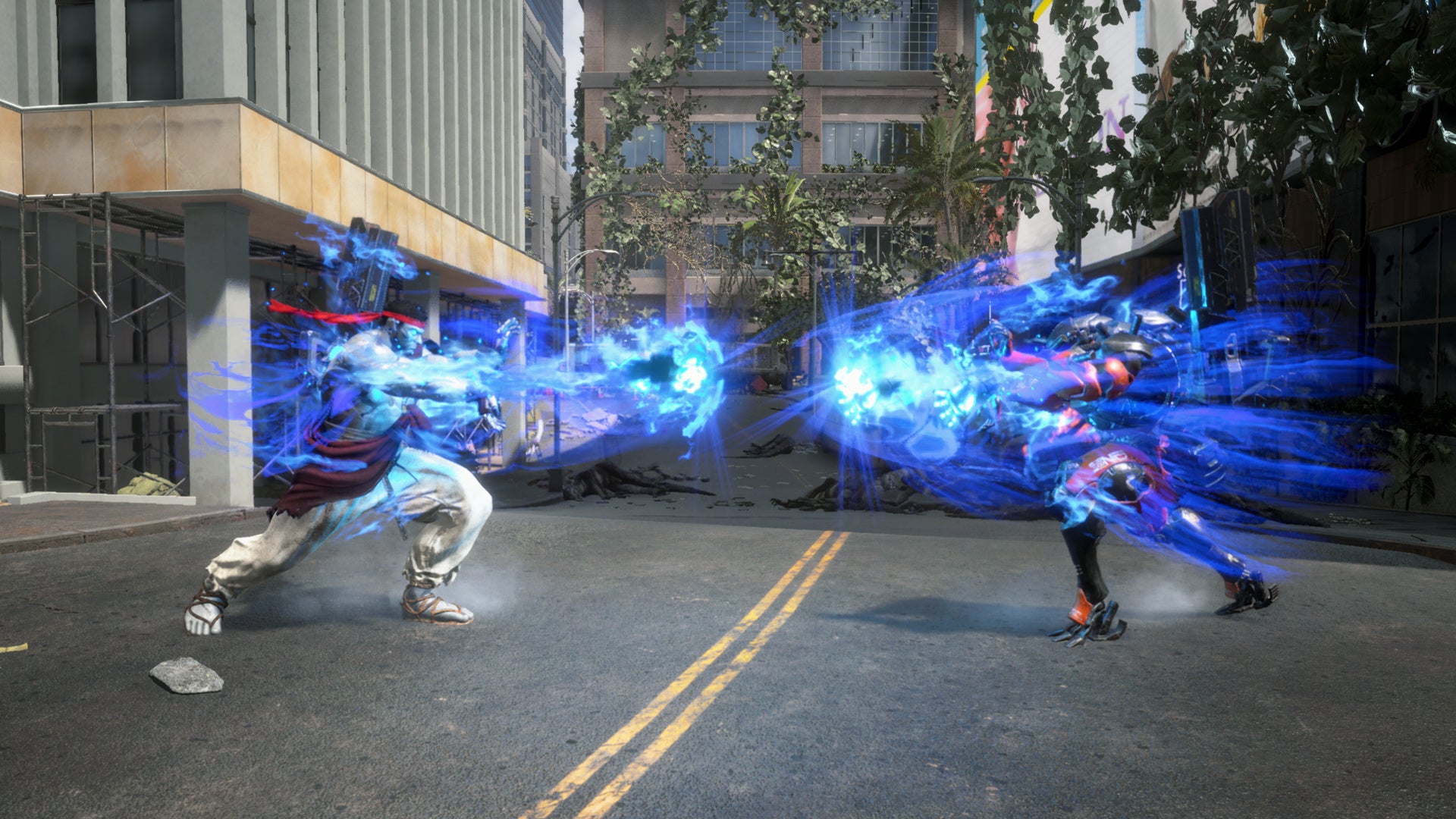 「エグゾプライマル」と「ストリートファイター6」がコラボ!リュウやガイルのエグゾスーツスキンや波動拳エモートが登場。2023年秋配信予定。 「エグゾプライマル」と「ストリートファイター6」がコラボ!リュウやガイルのエグゾスーツスキンや波動拳エモートが登場。2023年秋配信予定。