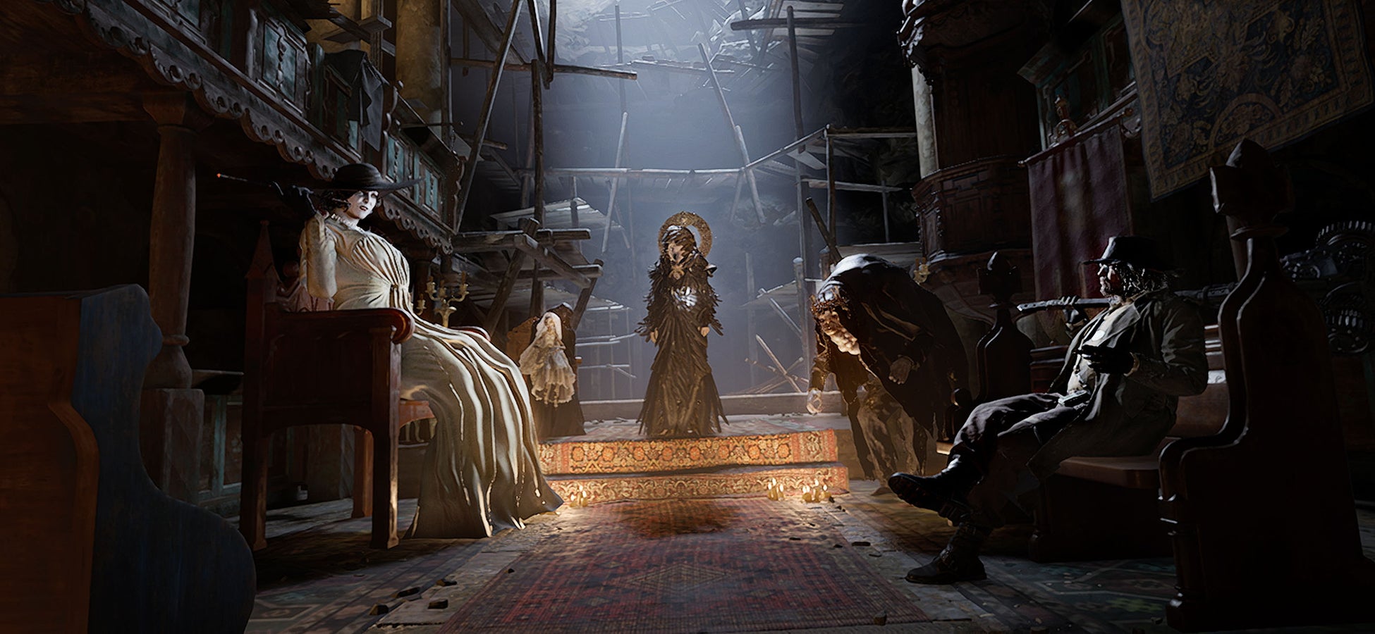 村を統べるマザー・ミランダと彼女に仕える四貴族