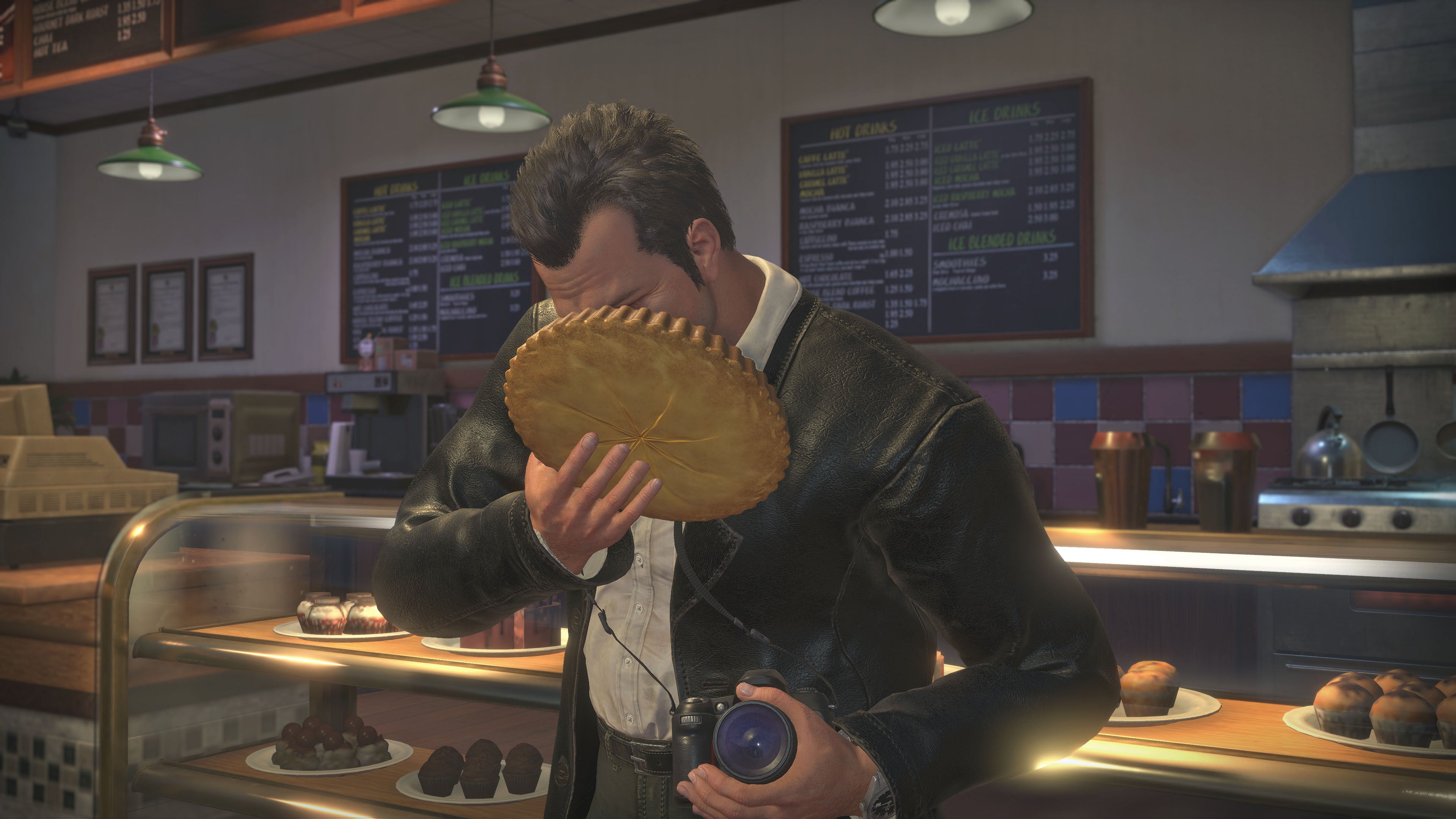 食料は食べることで体力が回復でき、回復量は様々。パイはゾンビにぶつける事も⁉