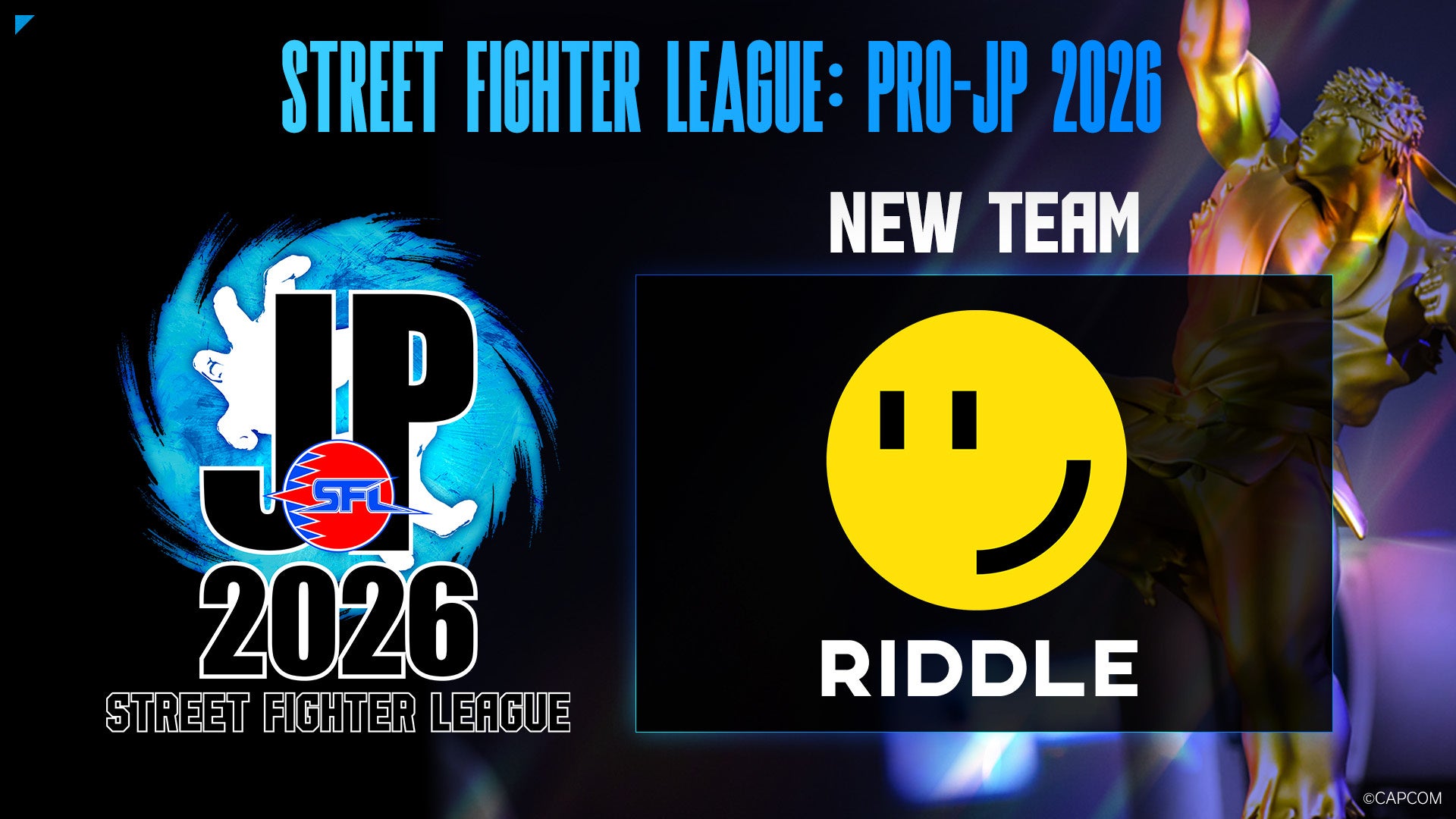 SFL: Pro-JP 2026に「RIDDLE ORDER」参戦！全12チーム激突
