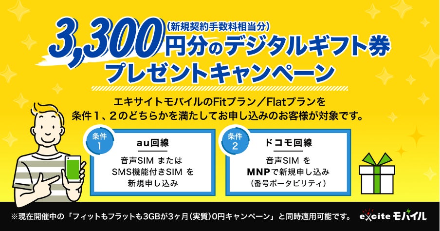 格安SIMのエキサイトモバイル、段階制料金Fit(フィット)プランを 格安SIMのエキサイトモバイル、段階制料金Fit(フィット)プランを