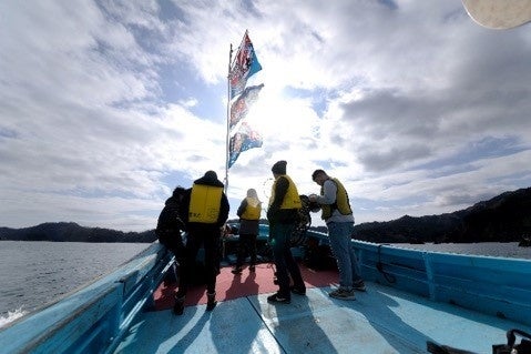 ▲釜石湾漁船クルーズ